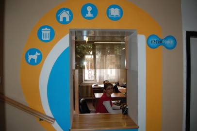 Snímek interiéru obecního úřadu