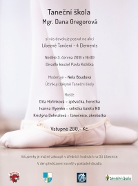 Plakát představení Líbezné tančení - 4 Elements