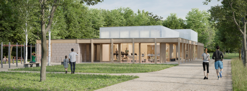 Vítězný návrh sportovního pavilonu