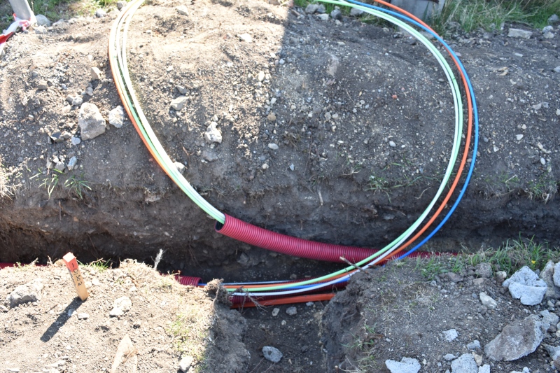 Výkopové práce pro optický kabel